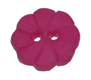 Kids button as a flower in pink 12 mm 0,47 inch
